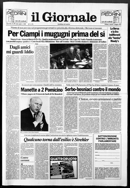 Il giornale : quotidiano del mattino